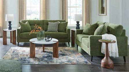New Ashley Bixler Olive Sofa and Loveseat livingroom 2pc set special