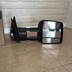 2007 Toyota Tundra OEM Heated Tow Mirror – Passenger Side (Cracked Glass)