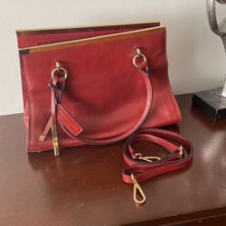  Red  Caramel Satchel