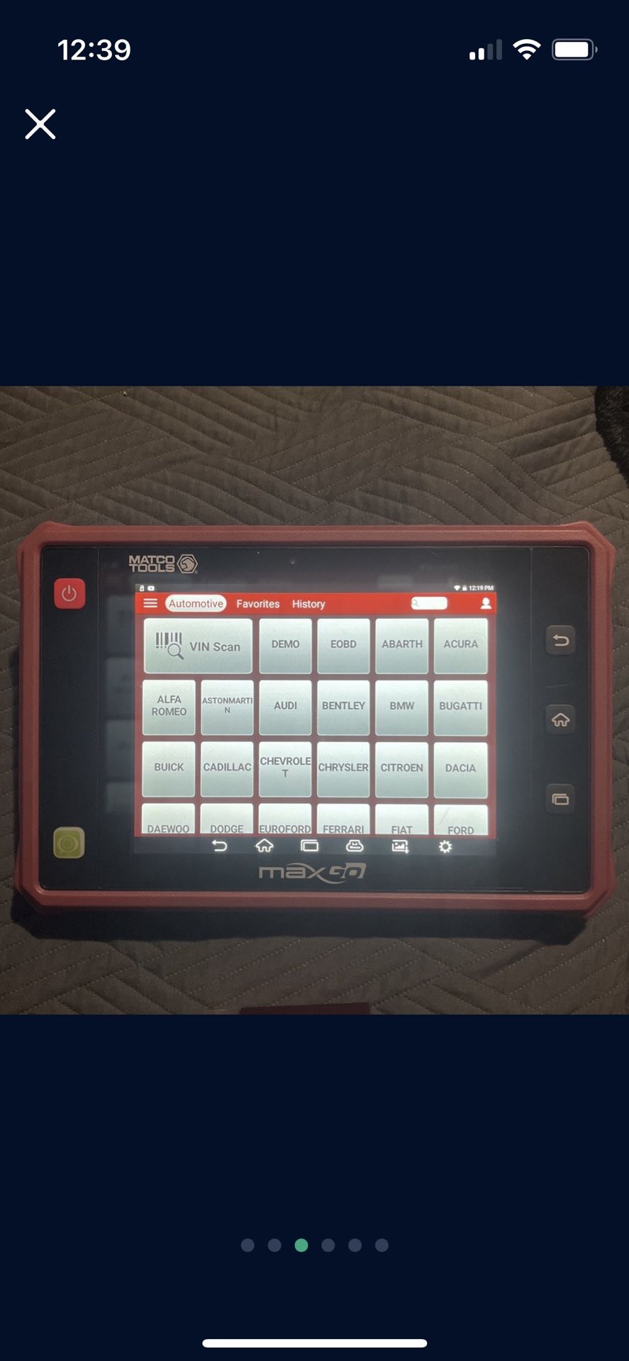 Matco Tools Maxgo Scanner