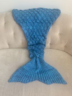 Girls Mermaid Tail Blanket Crochet