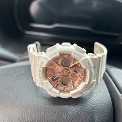 Women’s Rose Gold G Shock Watch 