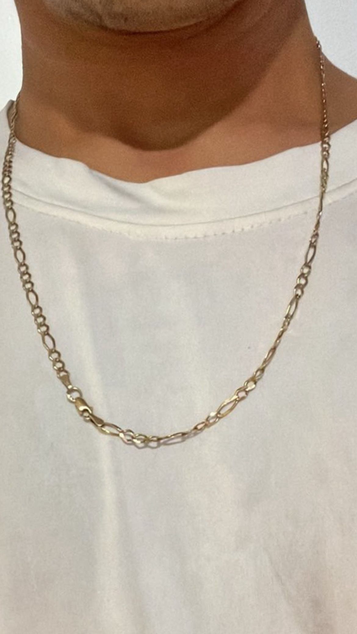 10k Gold Figaro Chain
