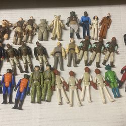 Vintage Star Wars Empire strikes back return of the Jedi action figures Kenner