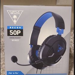 Turtle Beach Recon 50 PlayStation Gaming Headset for PS5, PS4, PlayStation, Xbox Series X, Xbox Series S, Xbox One, Nintendo Switch, Mobile & PC with 