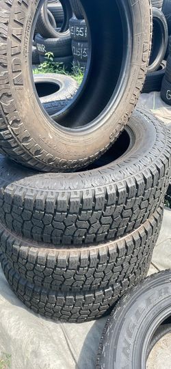 4 used tires LT245/70/17 advantage AT X 850 $450 including tax installation and balance