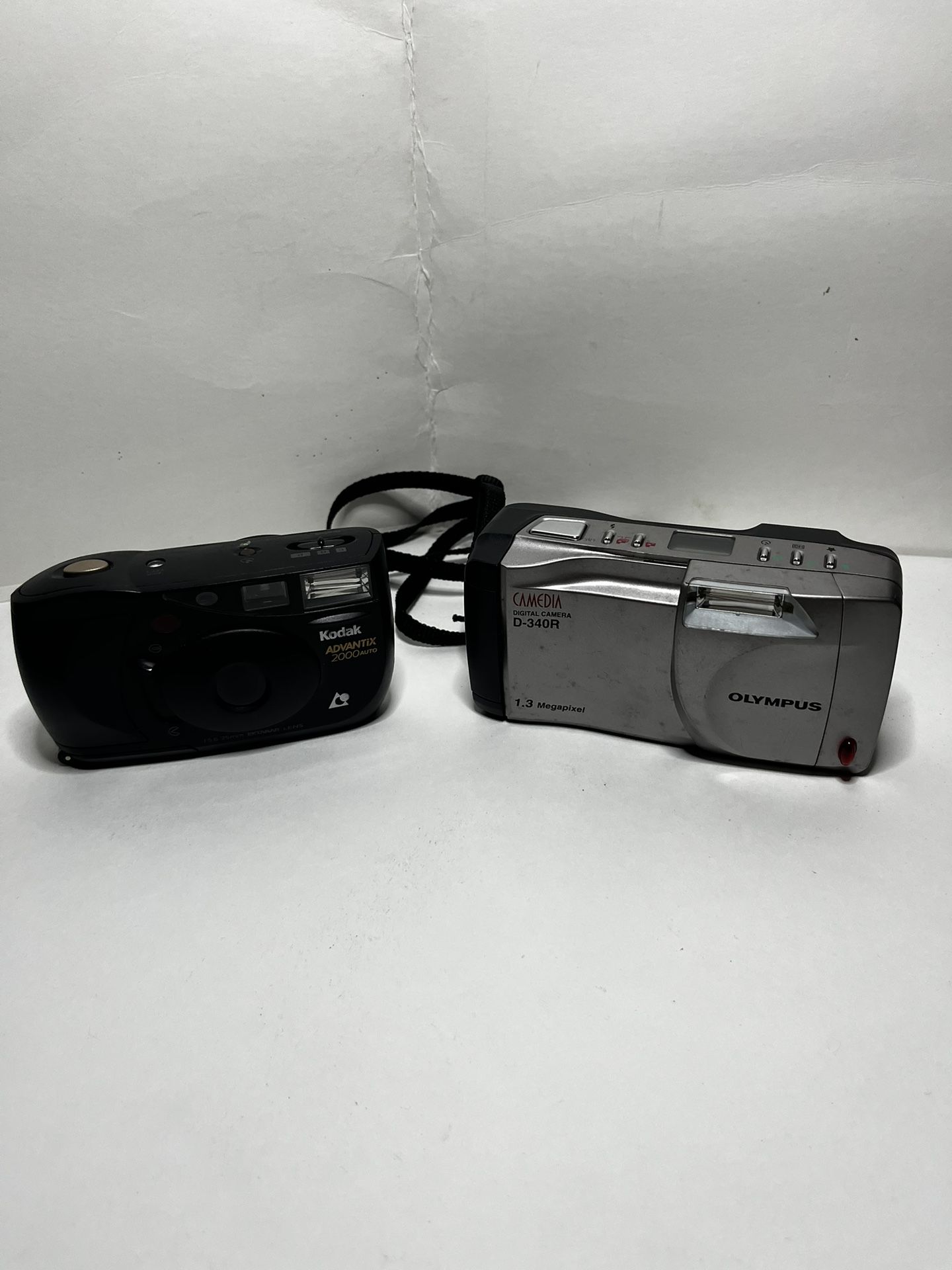 Camedia Olympus D-340R and Kodak Advantix 2000 Auto Vintage Camera Bundle Deal