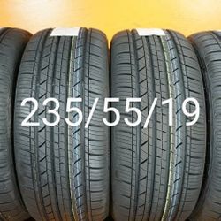 235/55/19 For Sale 4 New Tires We Service Motorcycle Tires