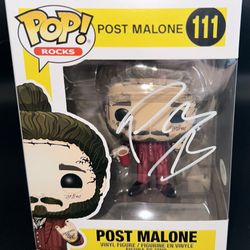 POST MALONE SIGNED FUNKO 111 PSA/DNA