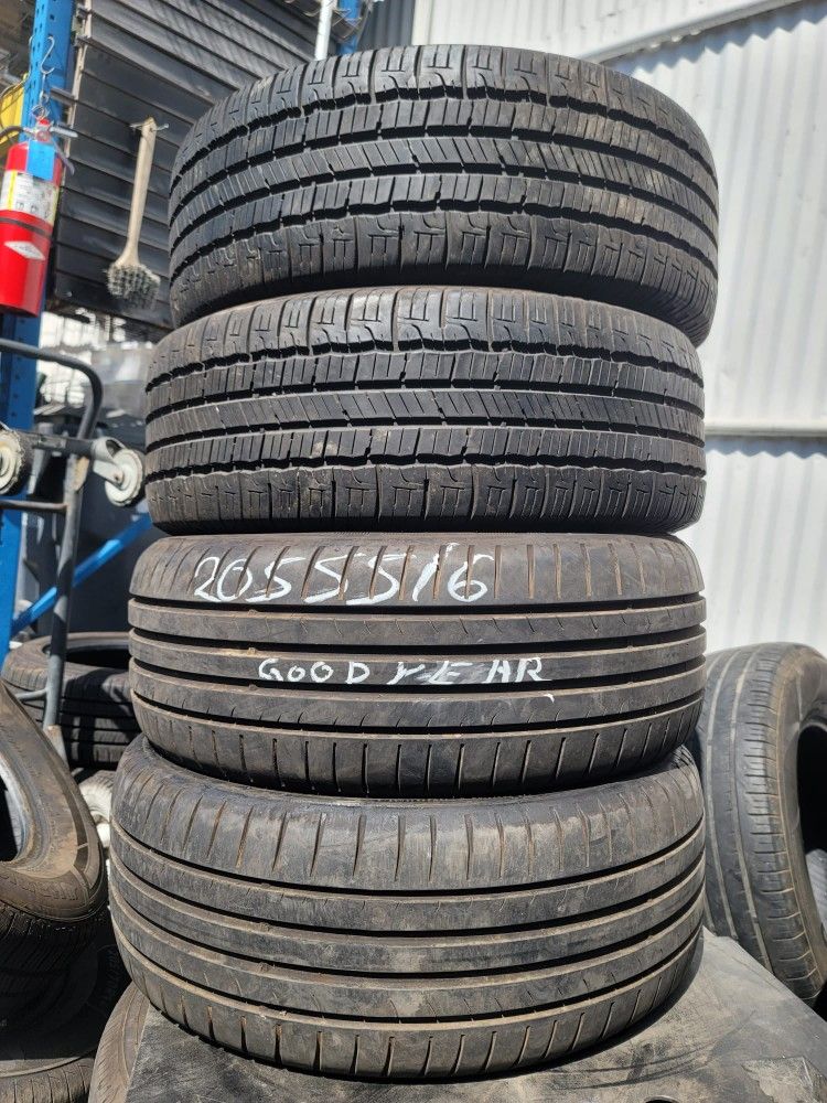 Vendo 4 Llantas Usadas 205 55 16 Goodyear