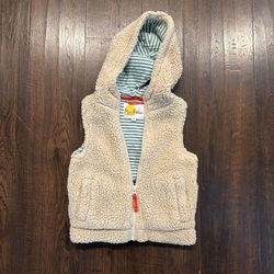 Mini Boden Kids Toddler Sherpa Vest 3-4T