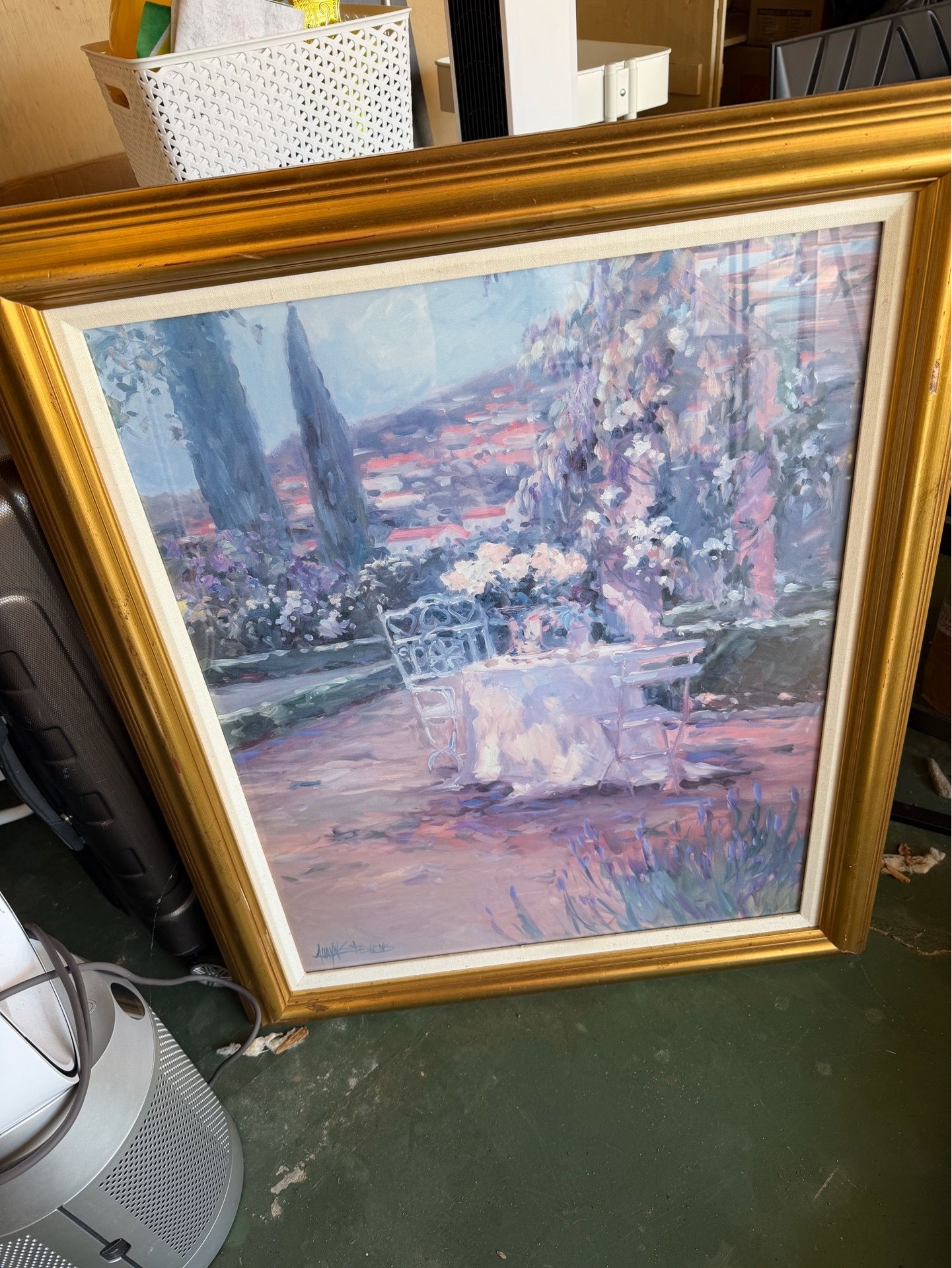 Painting in frame