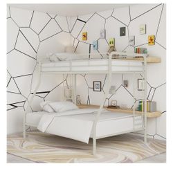 Twin Over Full Bunk Bed New No Mattress