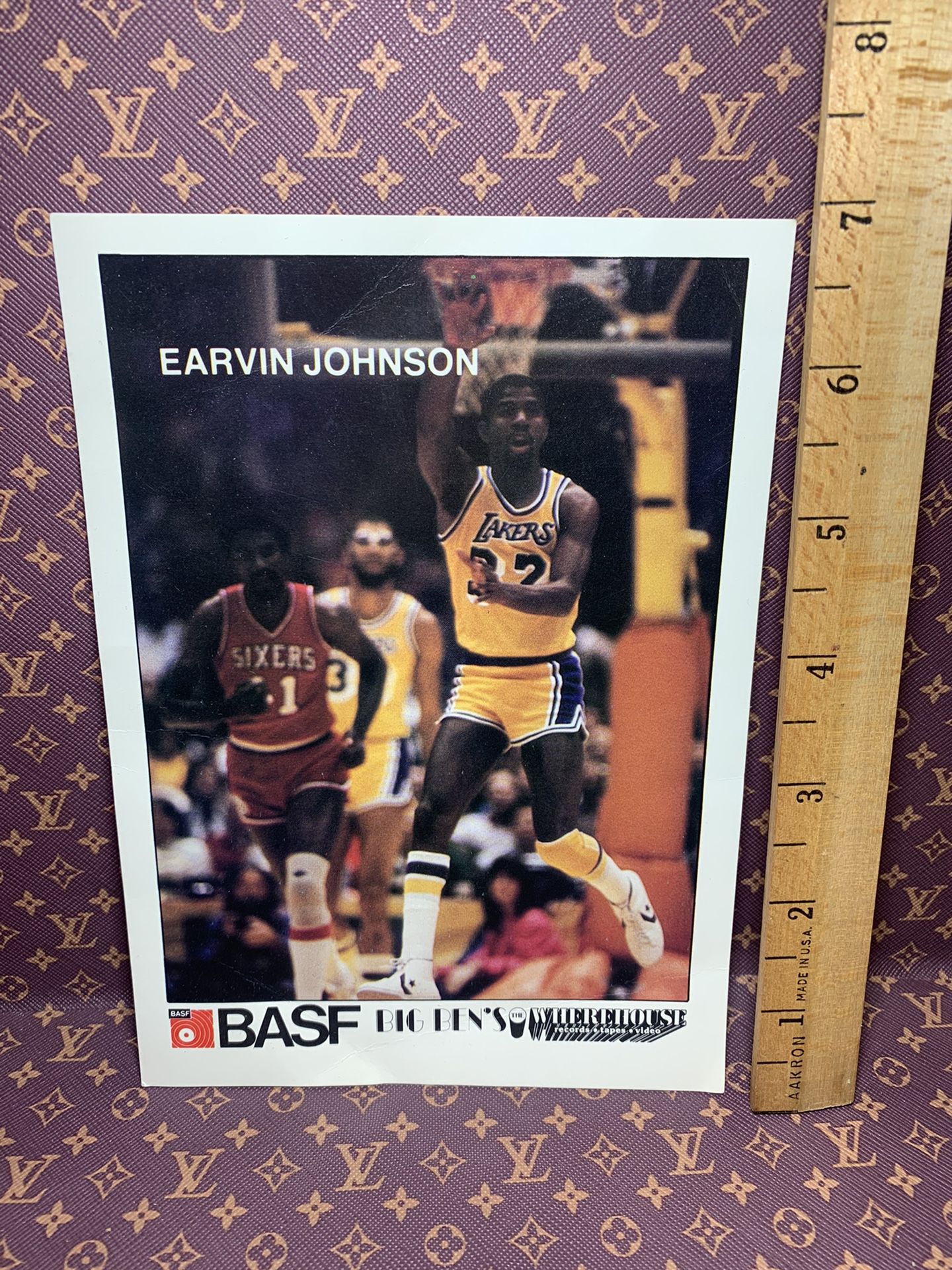 1989 Addison Publishing Book Promo #17 Magic Johnson Lakers C19863 - NM-MT