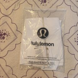 White Lululemon With Gold Zipper/ Size 6/ $100