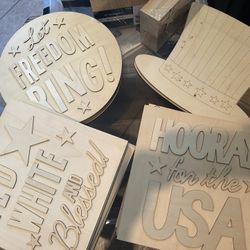 Red, White & Blue DIY Wood Decor 🇺🇸