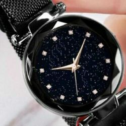Waterproof Iron Absorbing Starry Sky Stone Female Watch