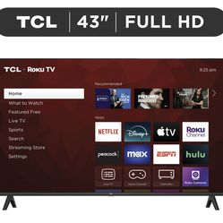 TCL 43" Class S3 (43S310R) 1080p FHD LED Smart TV with Roku TV )
