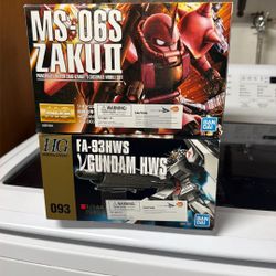 ZAKUI AND GUNDAM HWS