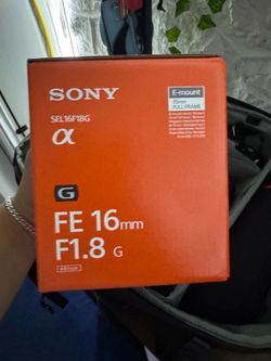 Sony 16mm f1.8 G lens