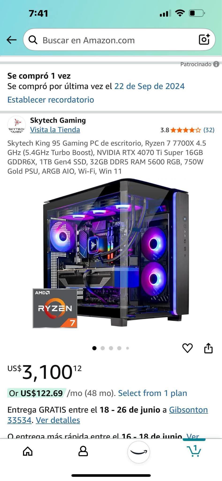 Sky tech King 95 Gaming PC