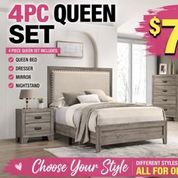 Furniture 💞Mother Day Sale!💞  4pc Queen Set $799 ‼️ Multiple Styles To Choose From 