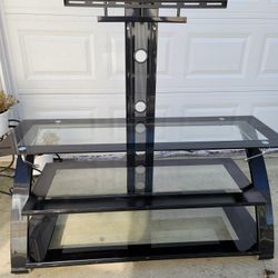 3 Black Shelves TV  Stand  