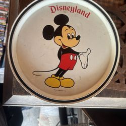 Vintage Mickey Mouse metal plate