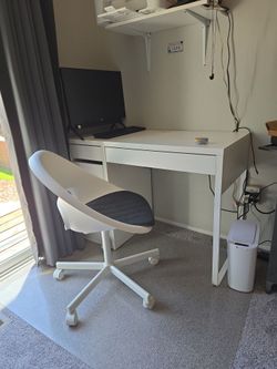 Small white desk