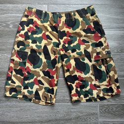 Bape 2000s era colorful camo shorts Vintage 