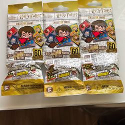 Harry Potter Ooshies Collector Cards Pack New & Sealed Qty 3