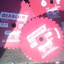 Diablo Saw Blades 6 1/2" And 7 1/4"