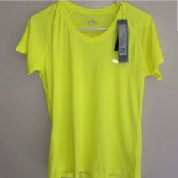 Rion Neon Yellow Athletic Shirt Size Small 