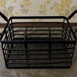 Vintage Black Metal Organizer