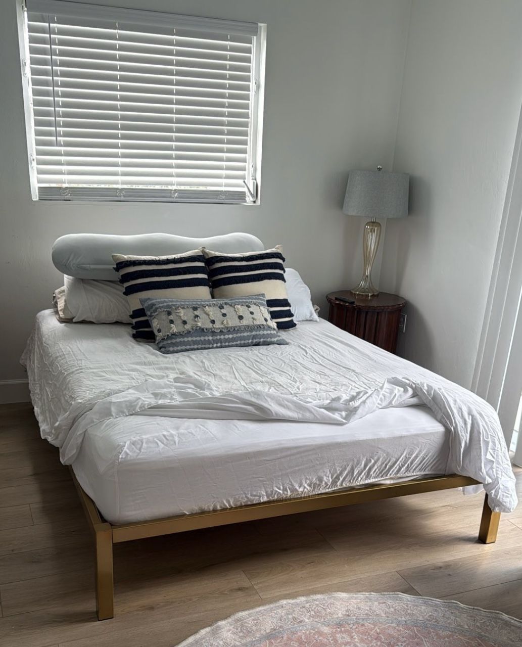 West Elm Metal Bed Frame And Queen Beautyrest Mattress