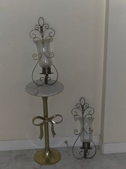 Wall Decorative Metal Candle Holder Set – $25