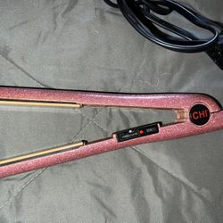 CHI 1” Pink Glitter Straightener, Original Bought For Over $100