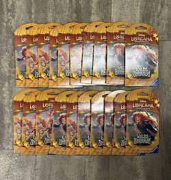 Disney Lorcana TCG Wilds Unknown Booster Sleeve Pack Lot of 20
