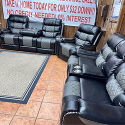 Sofa Loveseat Set Recliner 