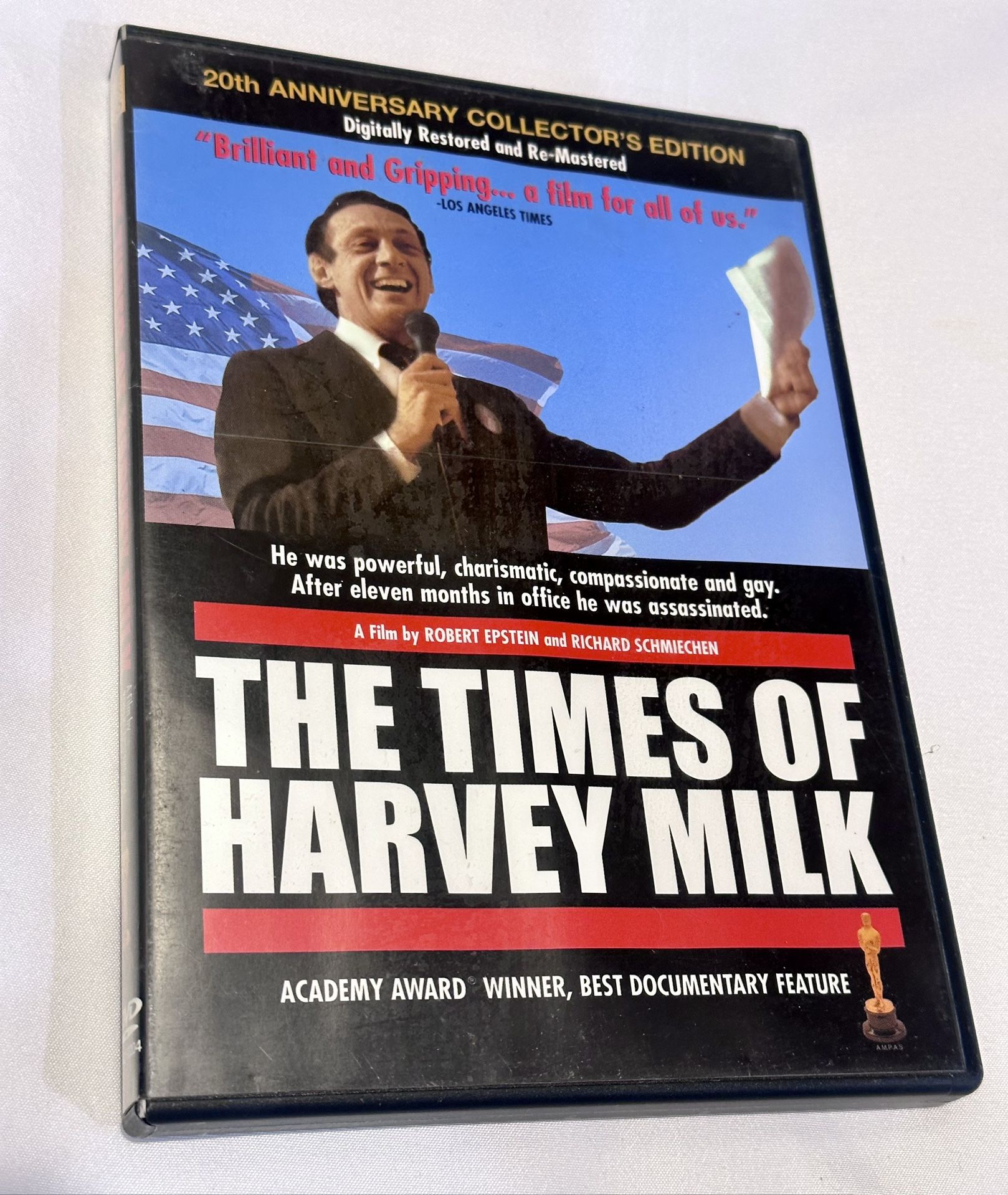 THE TIMES OF HARVEY MILK 1984 2-DVD SET CollectorsNew Yorker Digitally Restored