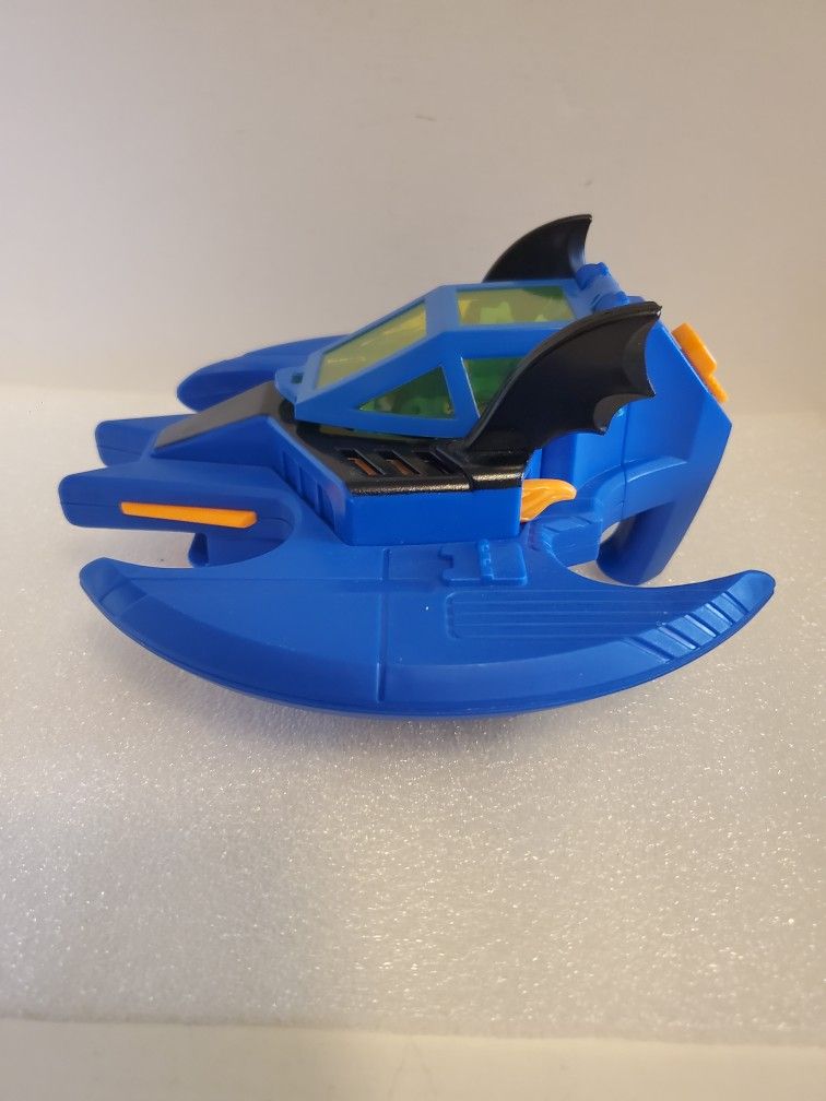 Fisher Price Imaginext DC Super Batman Batwing 2008 With Figure NO DISKS