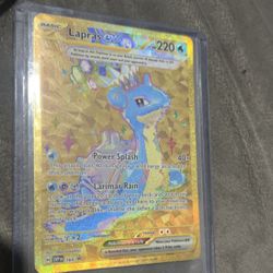 Golden Lapras Pokemon Trading Card