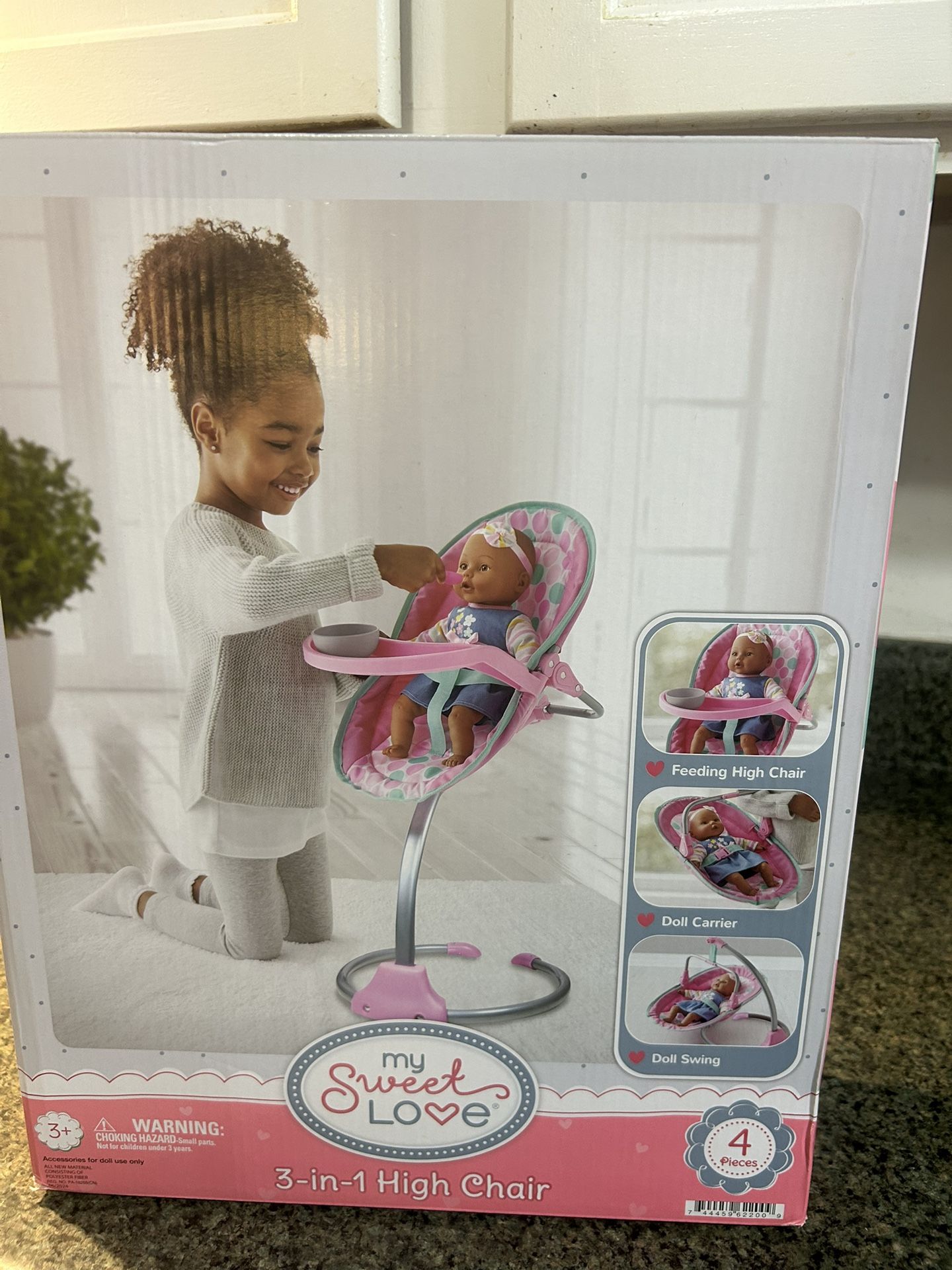 Doll Highchair Set toy girl