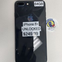 iPhone 8+ Black 64GB Unlocked