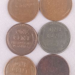  Penny's From The 40s And 1919 