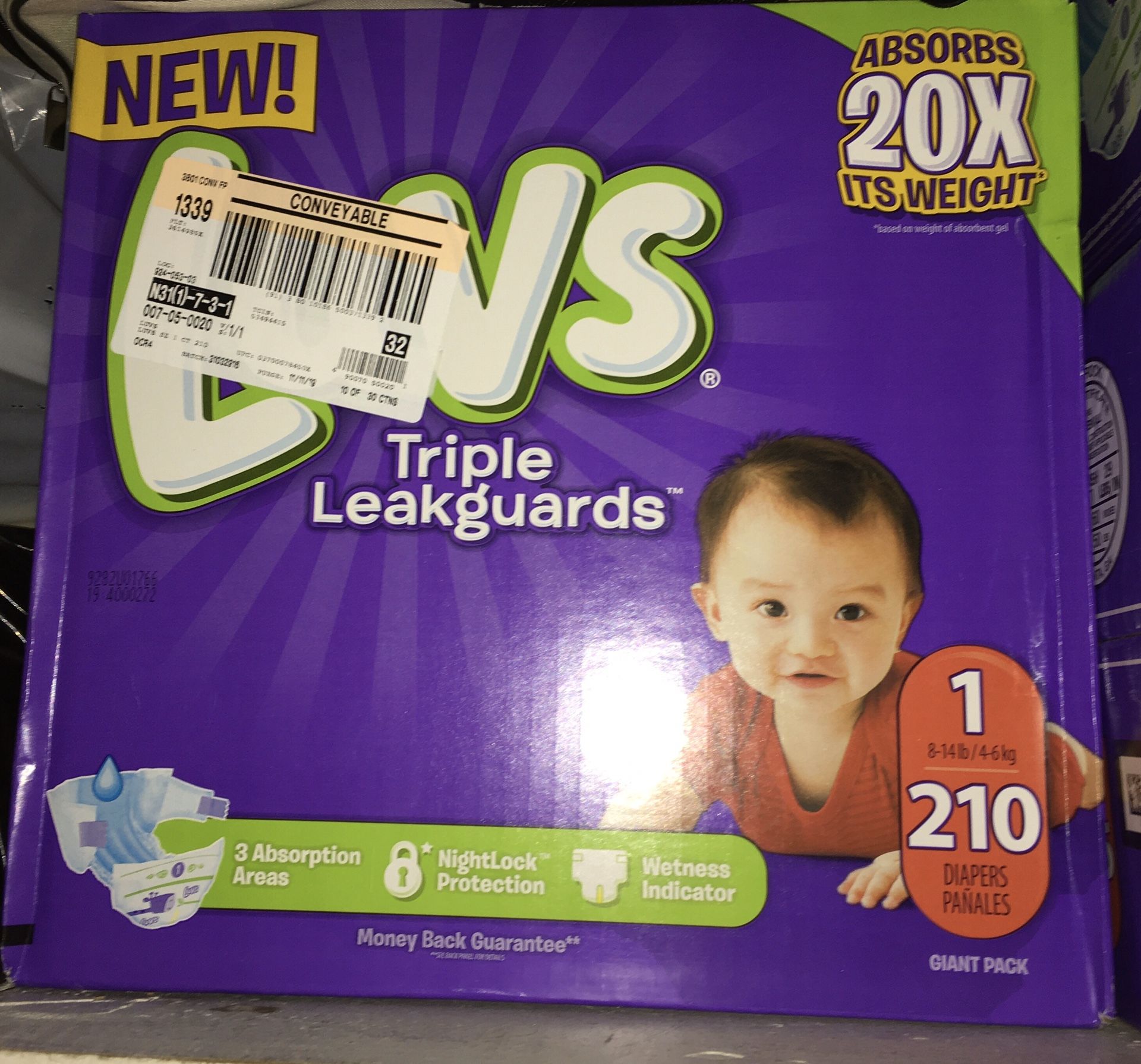 Luvs diapers size 1