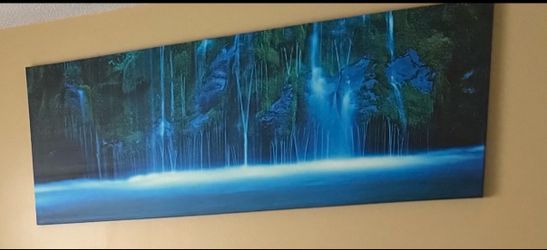Beautiful Mossbrae Falls waterfall canvas