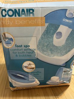 Conair 3-in-1 Home Spa Kit — Foot Spa + Paraffin Bath + 8-Piece Mani/Pedi Set