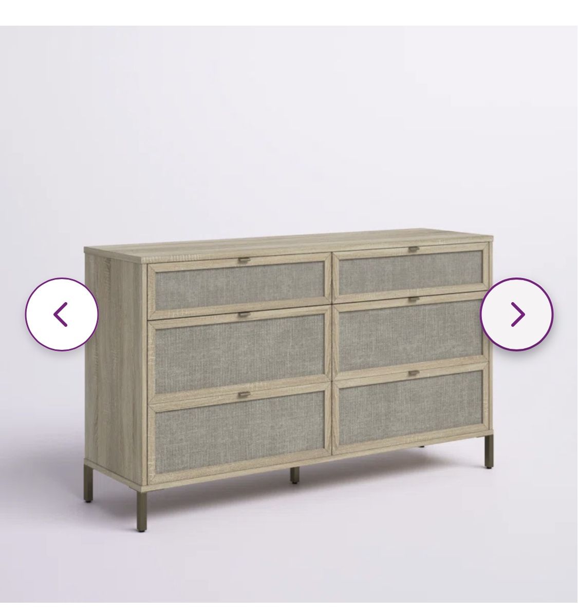 Portman Bedroom 6 Drawer Dresser Brand New In Sealed Box