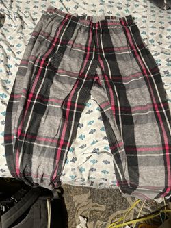 New Pink And Gray Pajama Pants
